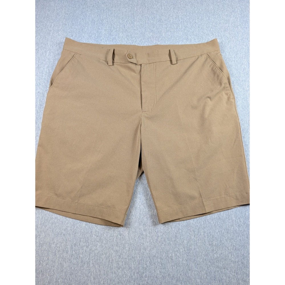 J.Lindeberg Vent Tight Shorts Mens 36 Tan Khaki Golf Performance GMPA07908